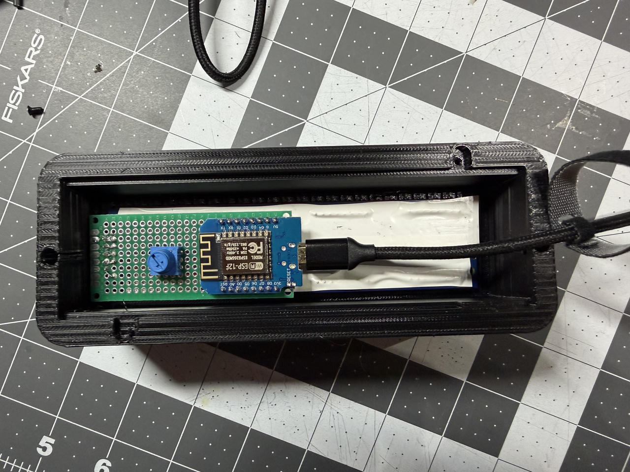 Electronics module installed in the case