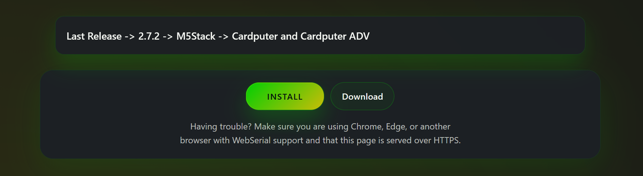 Confirming the configuration