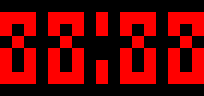 Layout of the clock face when a sync is in progress.